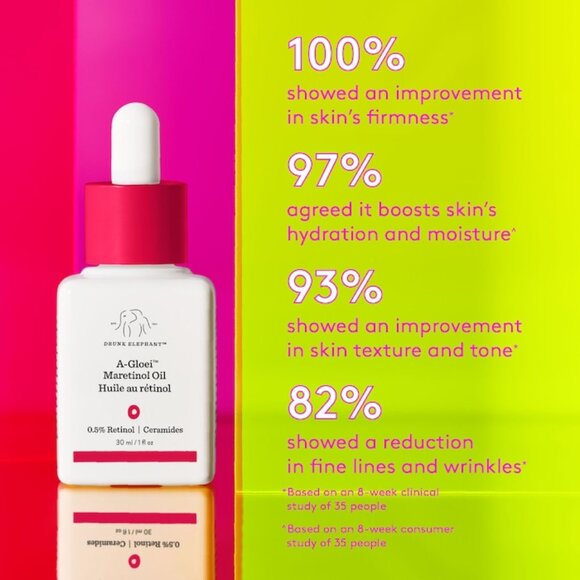 $35 PRICE DROP ✅ Drunk Elephant A-Gloei Retinol Oil ~ 1oz ✨ BNIB - Picture 9 of 11